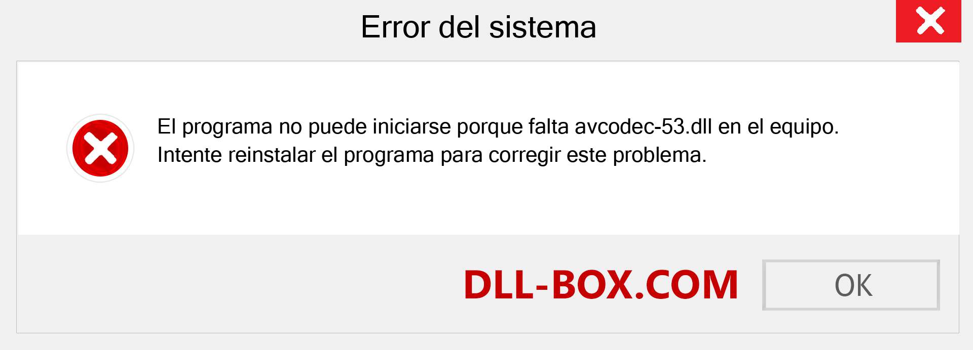 ¿Falta el archivo avcodec-53.dll ?. Descargar para Windows 7, 8, 10 - Corregir avcodec-53 dll Missing Error en Windows, fotos, imágenes